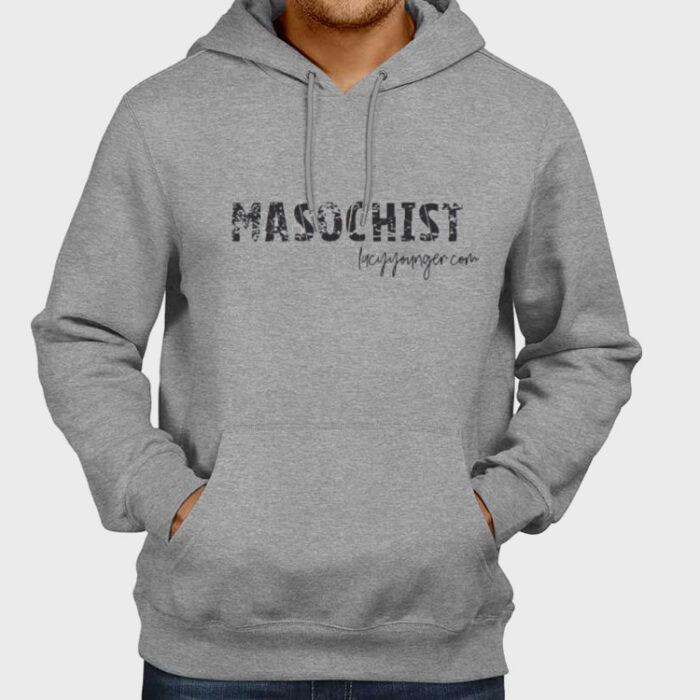 masochist hoodie grey